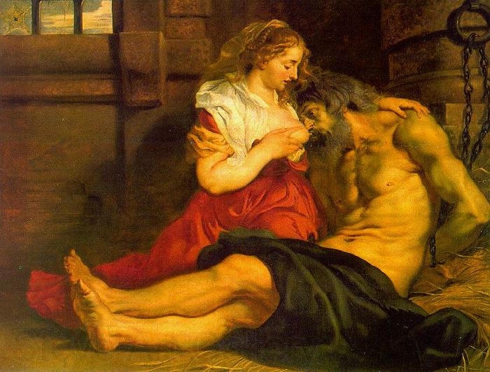 Peter Paul Rubens Roman Charity Norge oil painting art